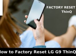 Hard reset LG G9 ThinQ