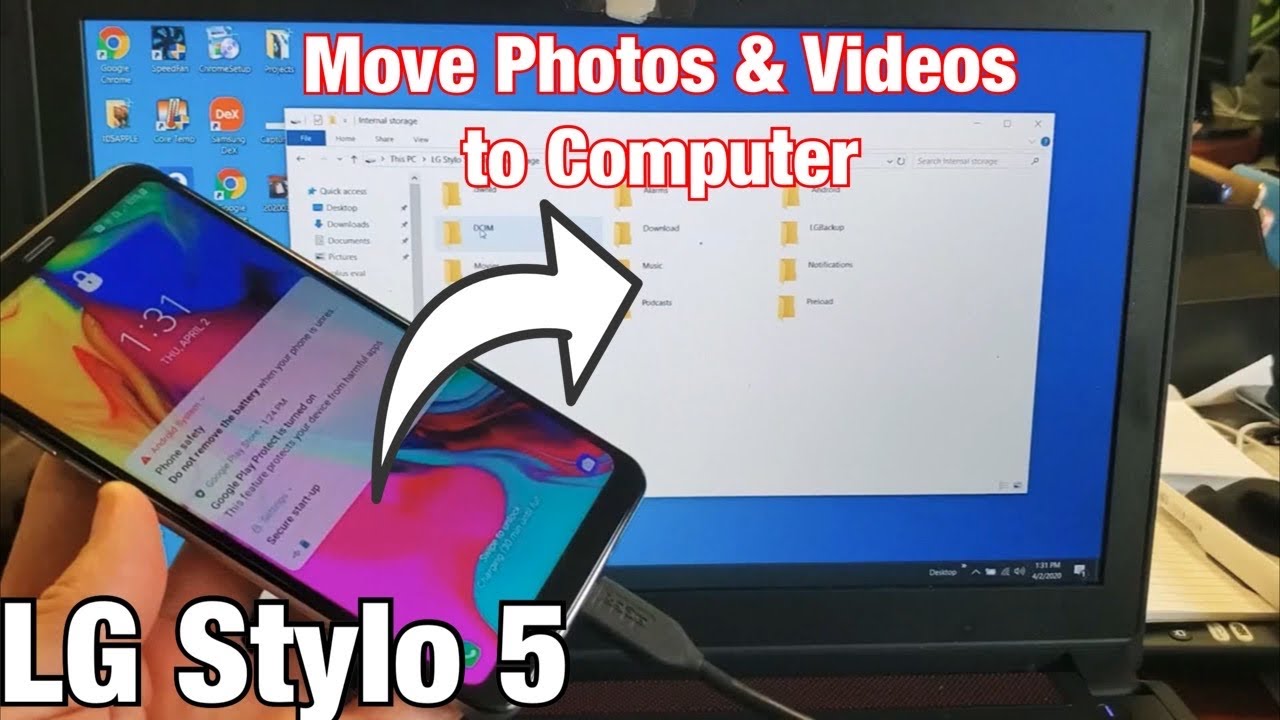 How to Transfer Photos from LG Stylo 5 