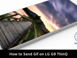 How to Send Gif on LG G9 ThinQ
