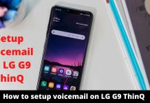 How to setup voicemail on LG G9 ThinQ