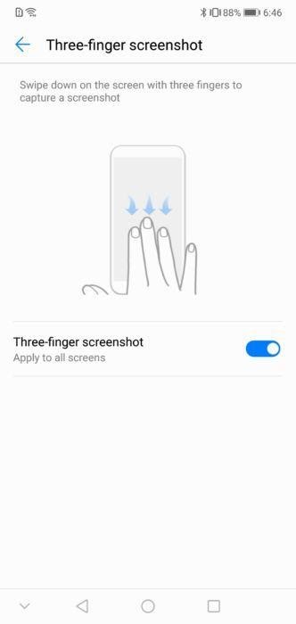 Three-Finger Gesture