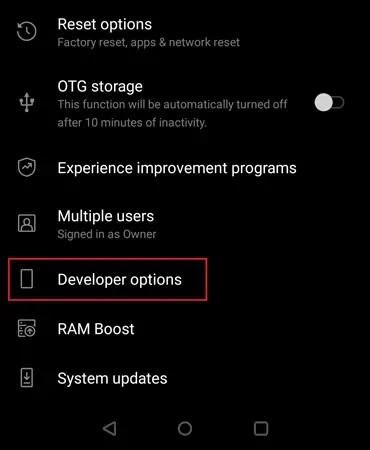 About Phone Option