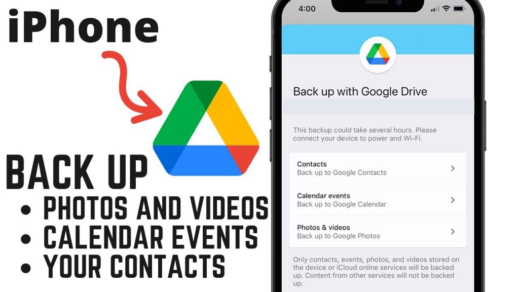 Backup your Photos and Videos – Google Drive