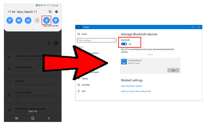 How to Transfer Pictures from Pixel to PC via Bluetooth