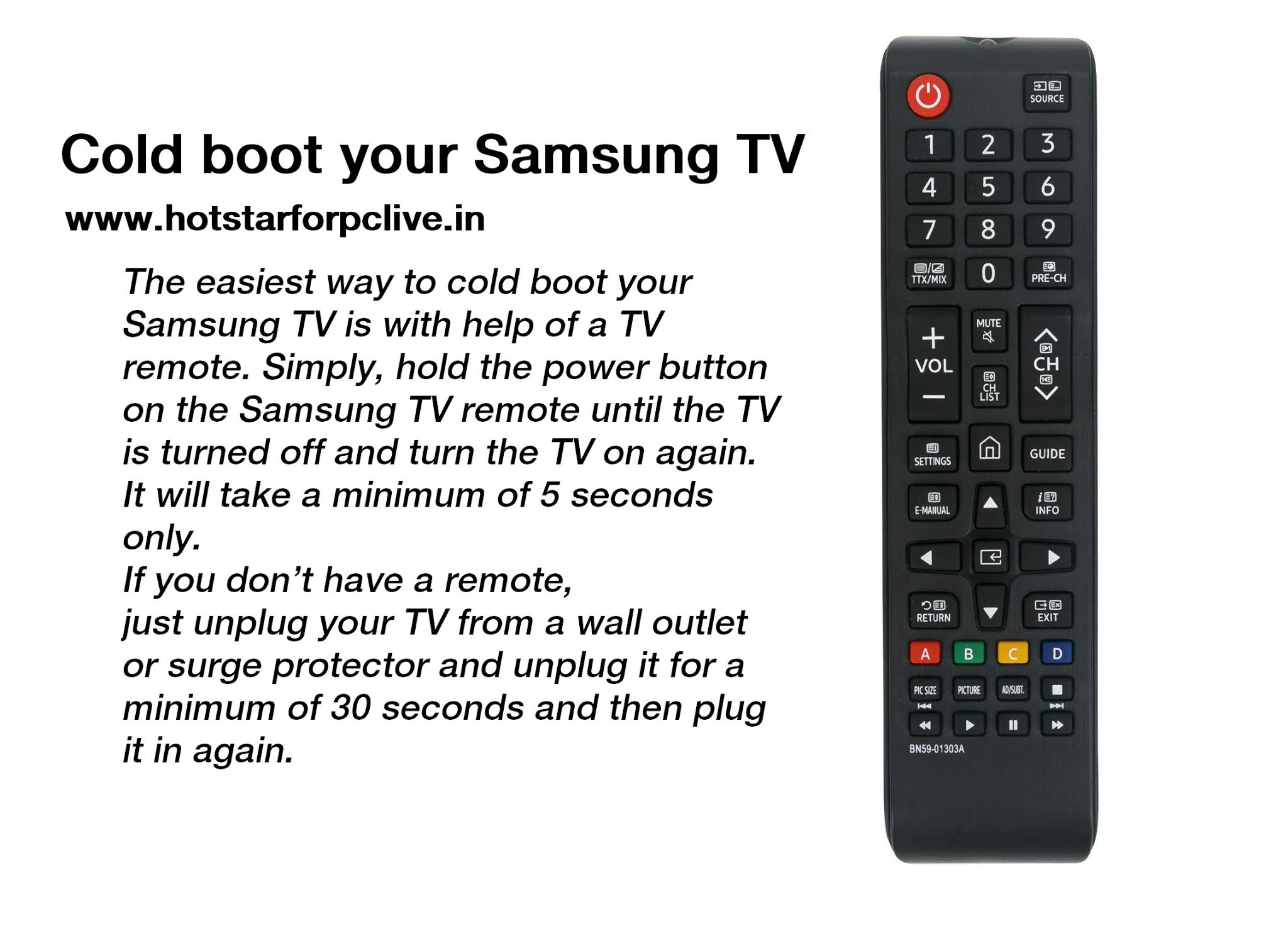 Perform a Cold Boot on Your Samsung TV