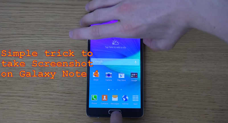 Take Screenshot On Samsung Galaxy Note 4