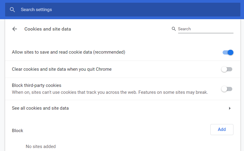 Delete the cookies from your browser